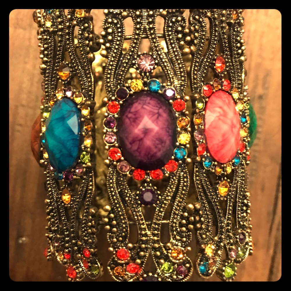 Beautiful and unique jeweled cuff